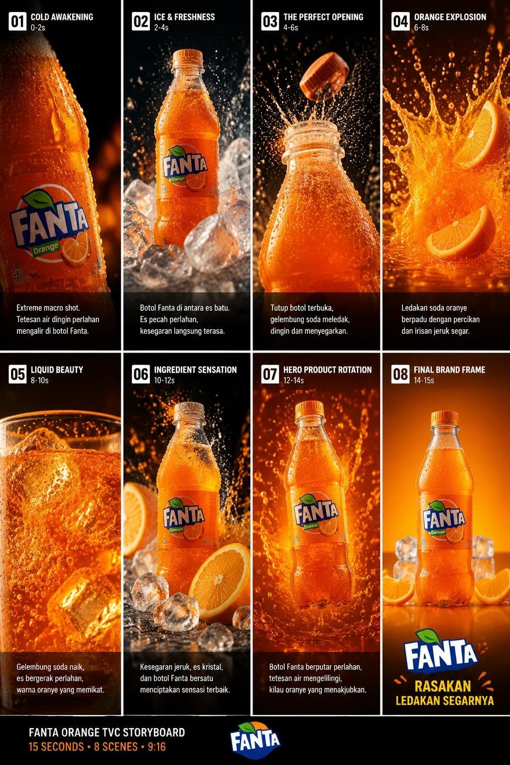 Orange soda eight scenes storyboard