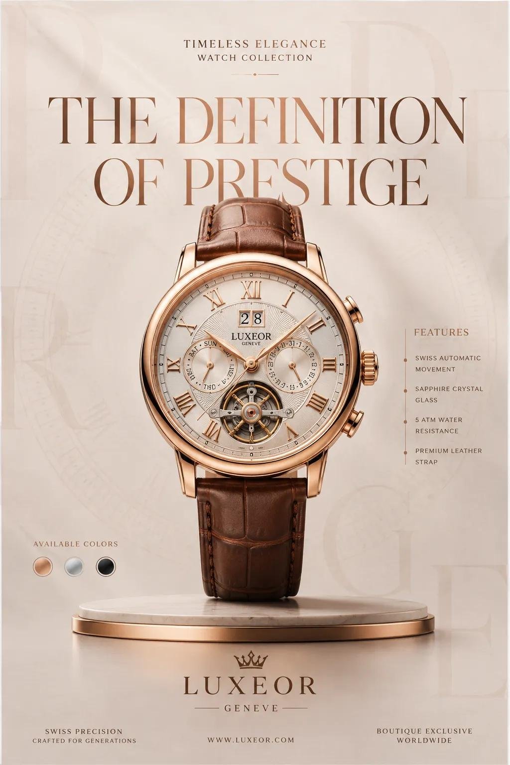 Luxeor Luxury Posters storyboard