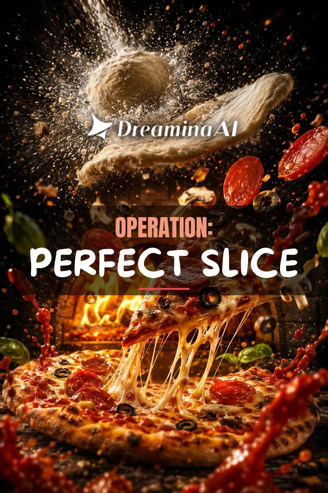 Pizza from dough to cheese pull storyboard