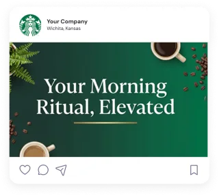 Starbucks social post