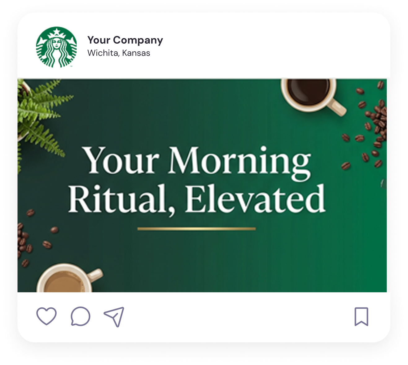 Starbucks social post