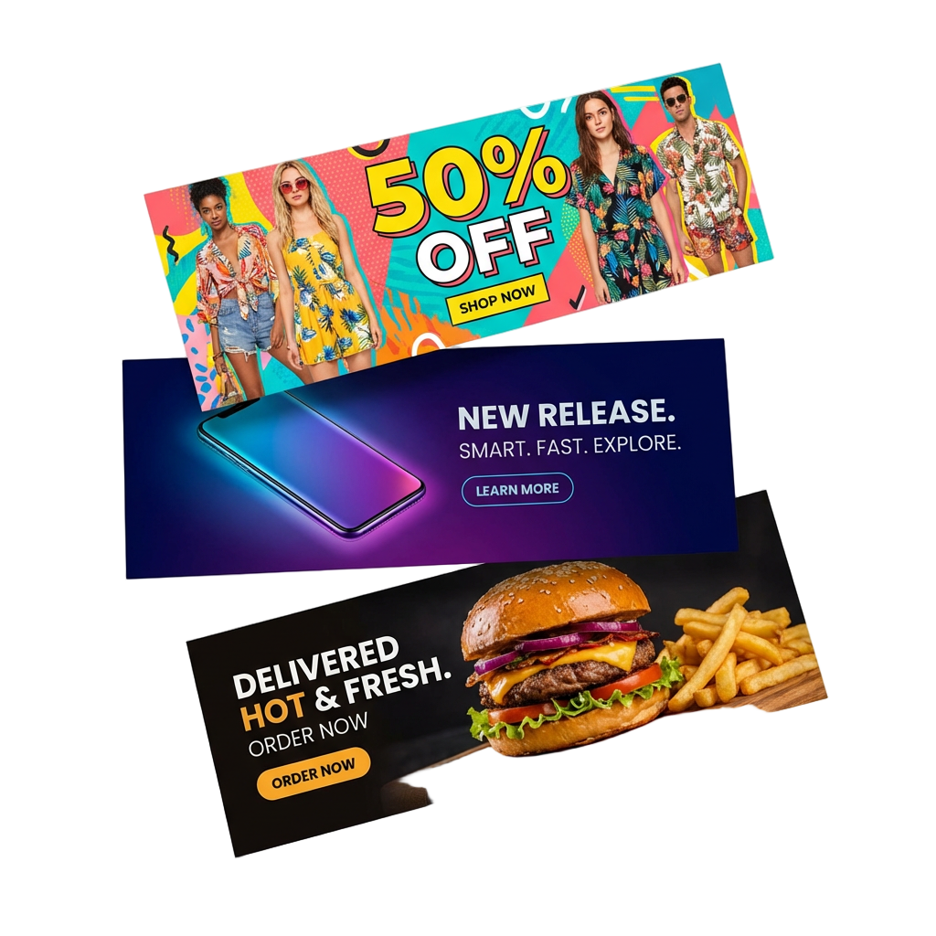 Ad creative banner designs